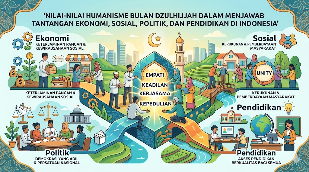 Nilai-Nilai Humanisme Bulan Dzulhijjah dalam Menjawab Tantangan Ekonomi, Sosial, Politik, dan Pendidikan di Indonesia”