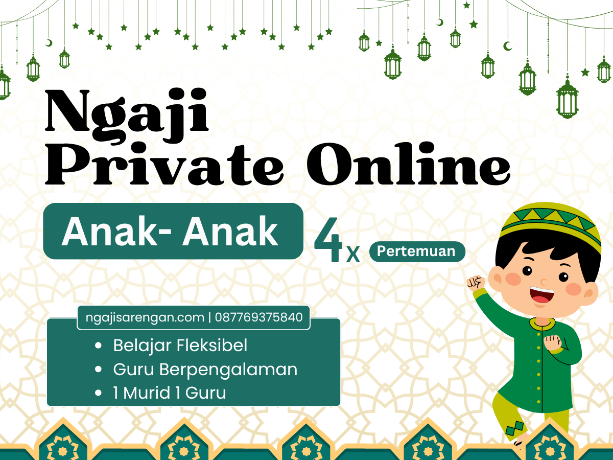 Ngaji Private Online Anak – 4 Pertemuan