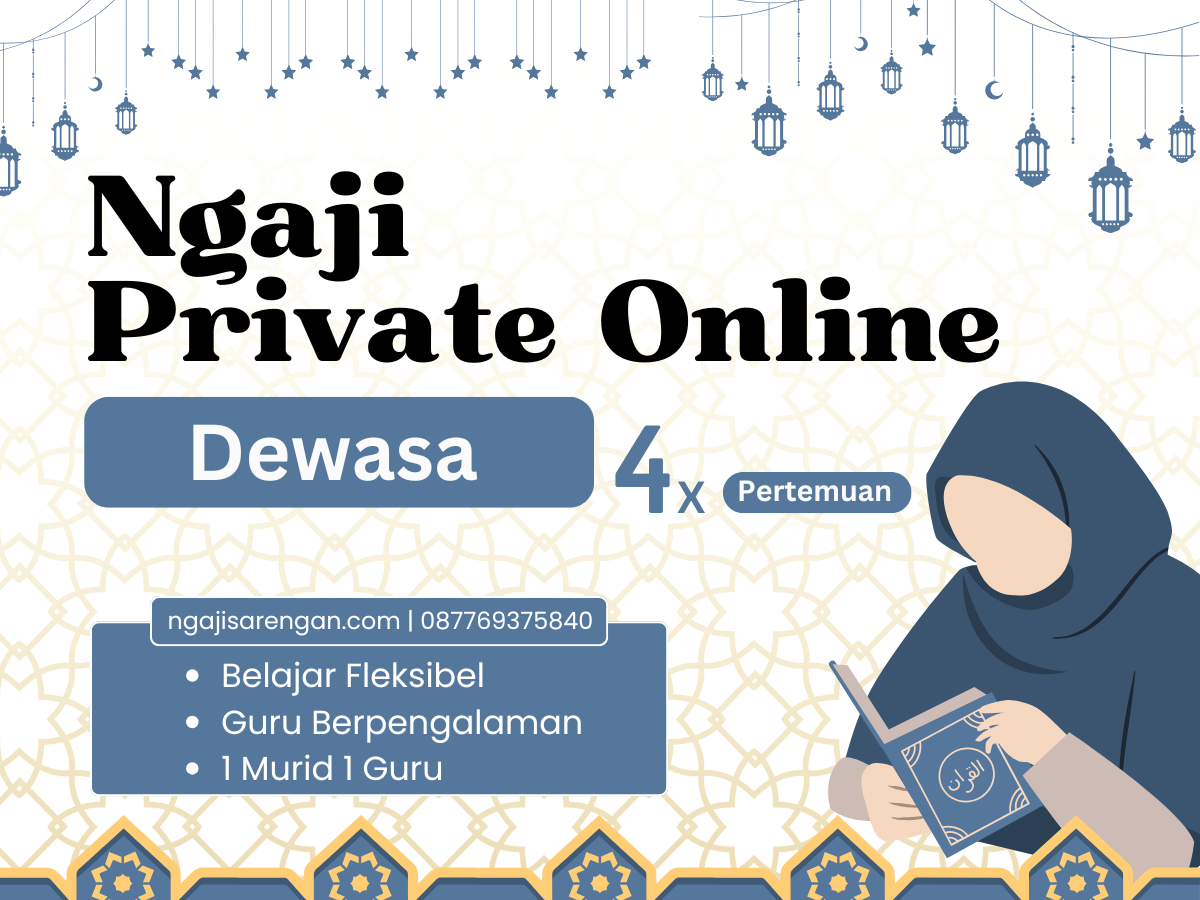 Ngaji Private Online Dewasa – 4 Pertemuan